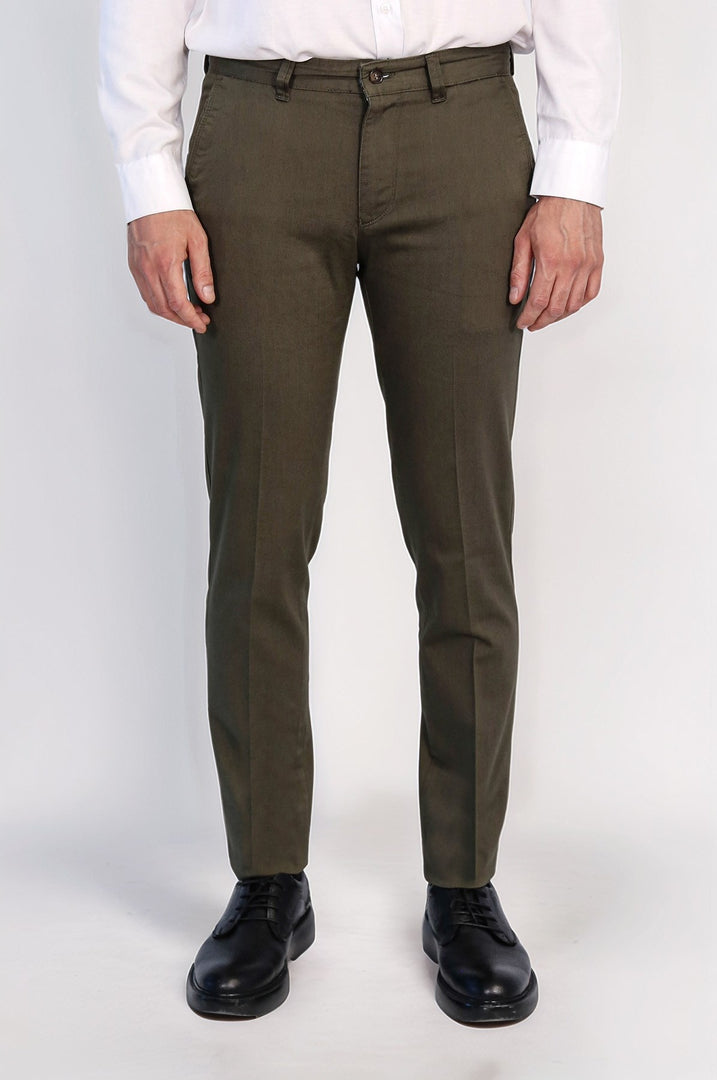 VELVARDE SLİM CHINO PANTOLON HAKİ