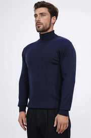 tam balıkçı lacivert triko kazak