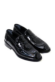 rugan neolit taban siyah ayakkabı