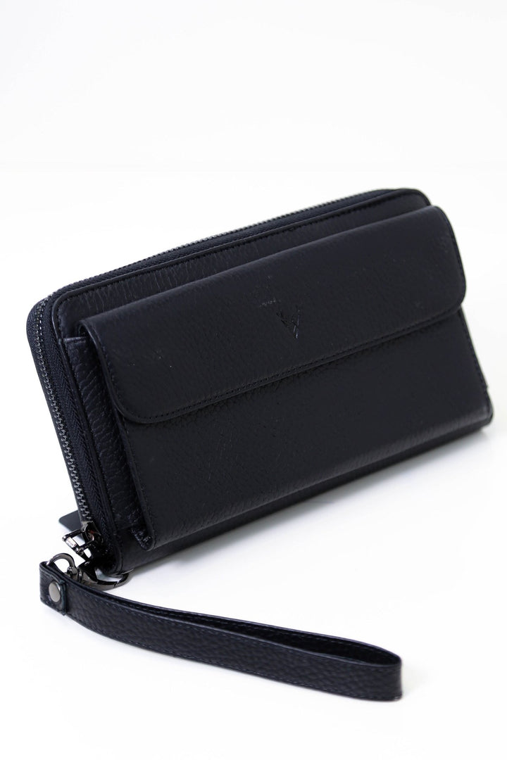 telefonluk deri cüzdan (1002-1) siyah 