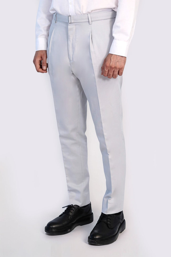 VELVARDE TOKALI TEK PANTOLON GRİ
