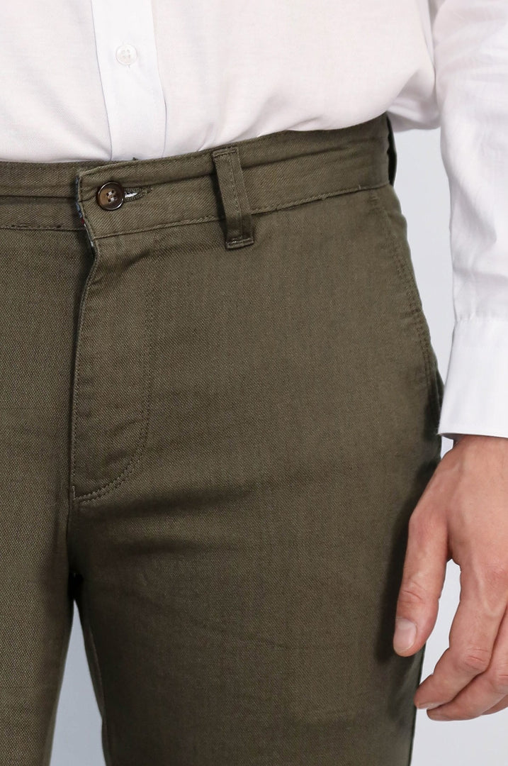 VELVARDE SLİM CHINO PANTOLON HAKİ