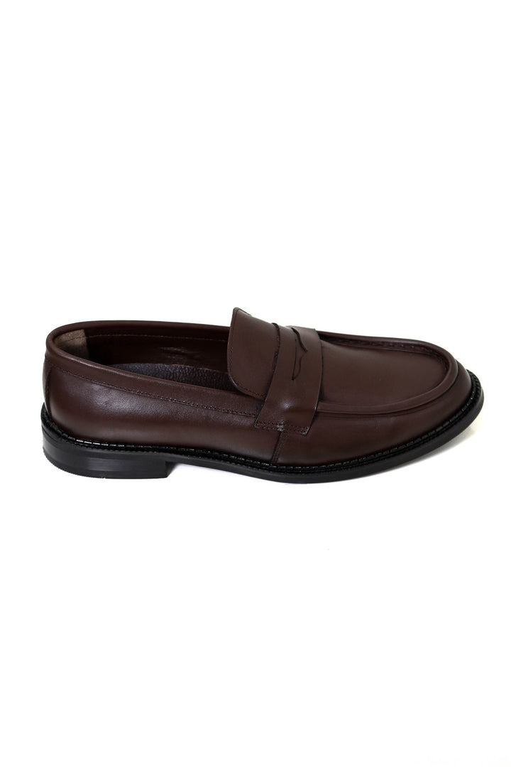 loafer ayakkabı koyu kahverengi