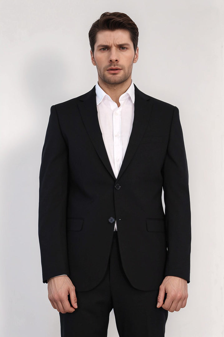 VELVARDE ERN BASIC SLIM TAKIM ELBİSE SİYAH