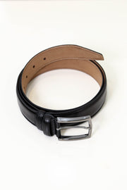 klasik düz deri kemer siyah