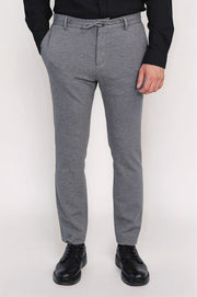 JOGGER KENDİNDEN KOMPLE KEMERLİ TEK PANTOLON GRİ 