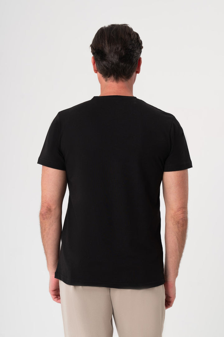SİYAH KISA KOL T-SHIRT