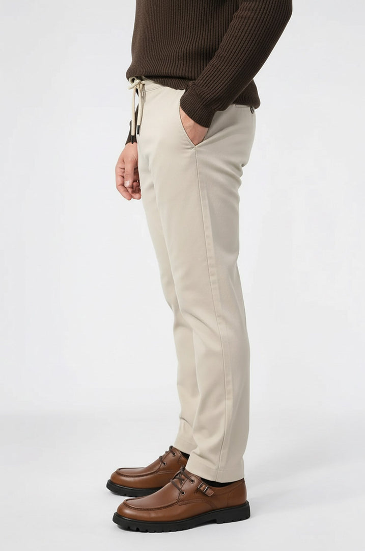 venüs oversize lastikli bej pantolon 