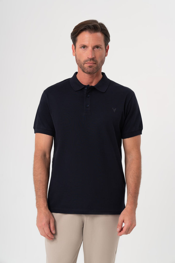 LACİVERT POLO YAKA T-SHIRT