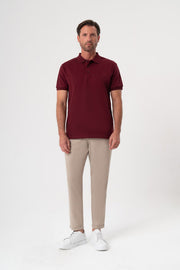 VİŞNE POLO YAKA T-SHIRT
