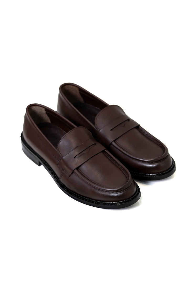 loafer ayakkabı koyu kahverengi