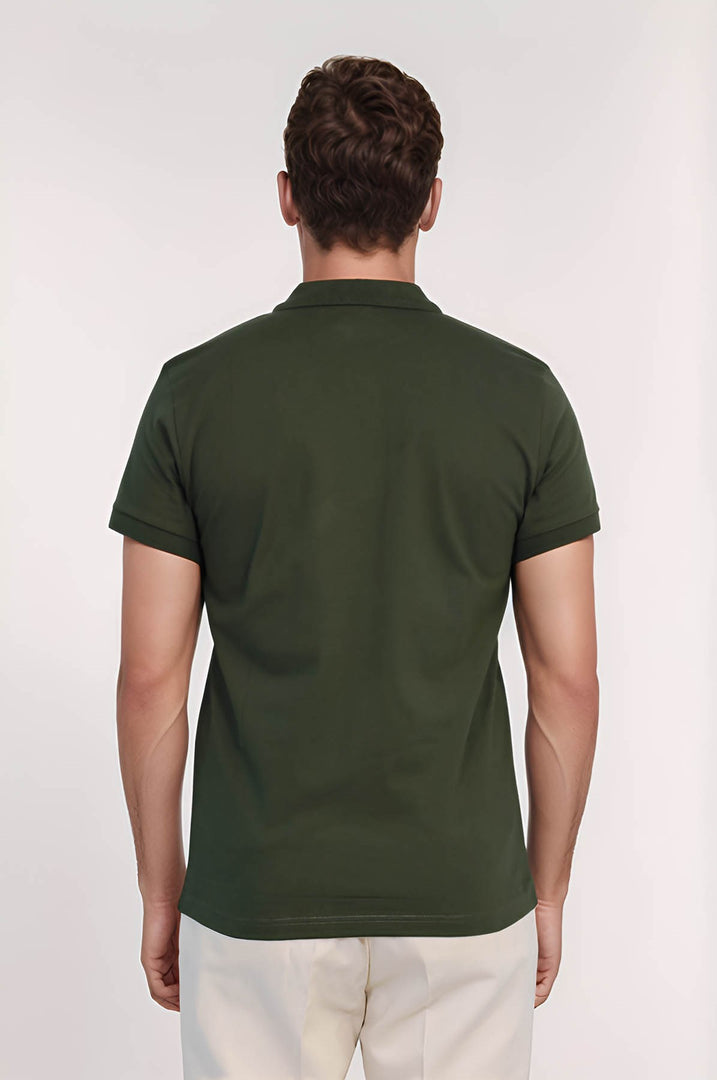VELVARDE POLO YAKA TSHIRT HAKİ (1815)