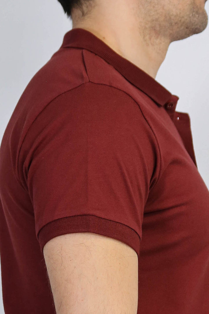 VELVARDE POLO YAKA TSHIRT KİREMİT  (1815)