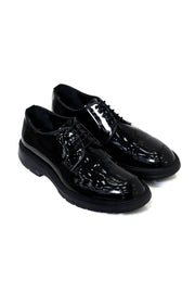 eva model rugan siyah ayakkabı 