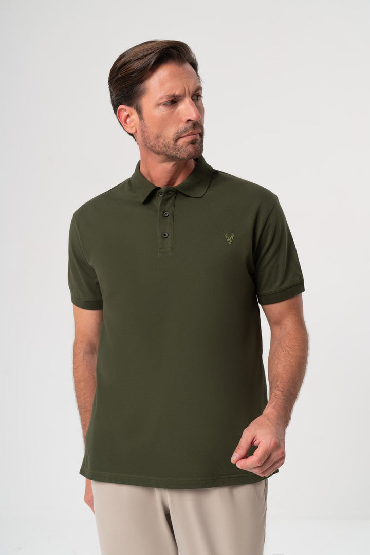 HAKİ POLO YAKA T-SHIRT