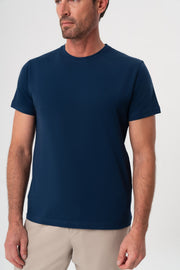 INDIGO KISA KOL T-SHIRT