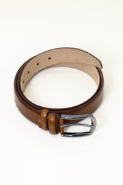 klasik düz deri kemer taba 