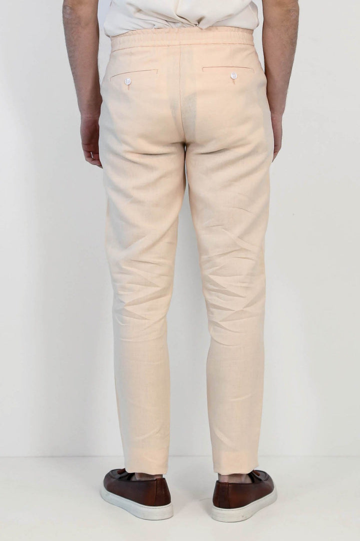 VELVARDE KETEN JOGGER+İPLİ LASTLİKLİ PANT. SOMON