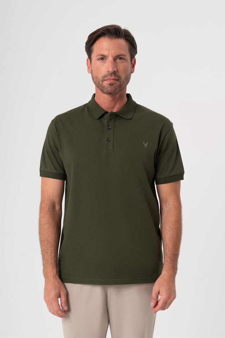 HAKİ POLO YAKA T-SHIRT