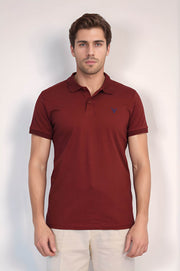 VELVARDE POLO YAKA TSHIRT KİREMİT  (1815)