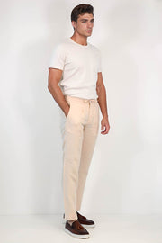 VELVARDE KETEN JOGGER+İPLİ LASTLİKLİ PANT. SOMON