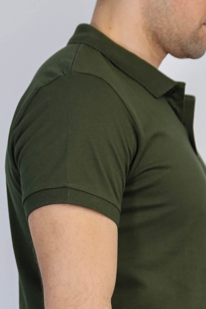 VELVARDE POLO YAKA TSHIRT HAKİ (1815)