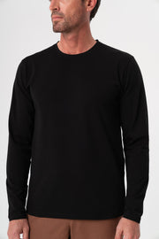 SİYAH UZUN KOL T-SHIRT