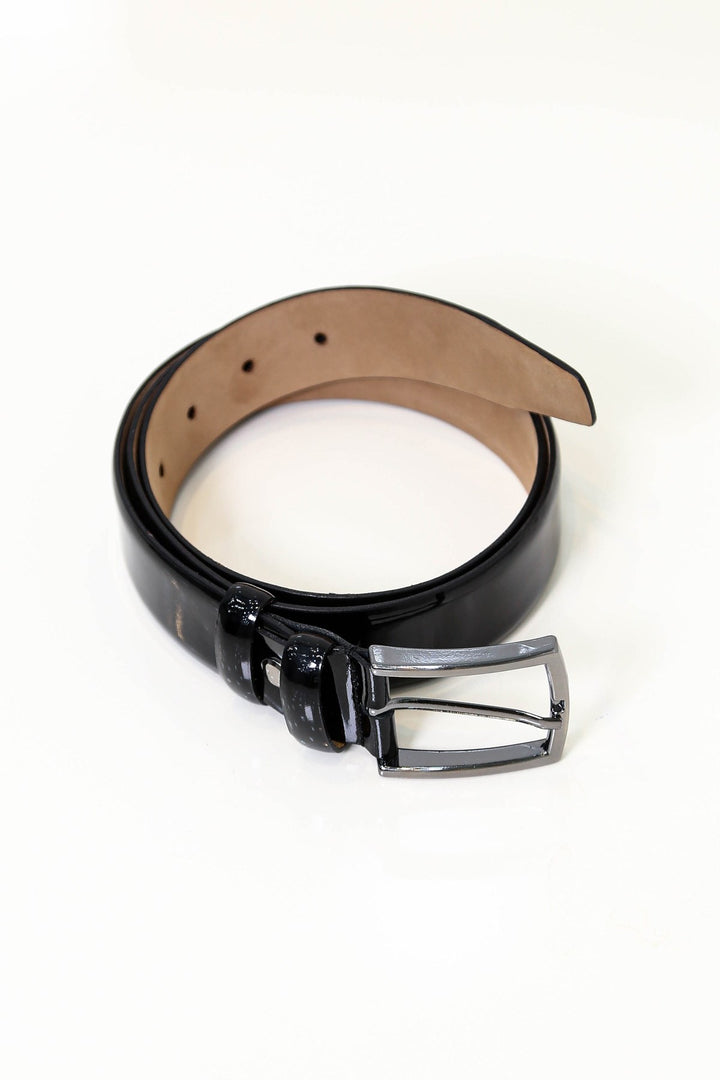 rugan deri kemer siyah 