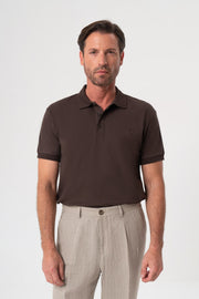 KAHVERENGİ POLO YAKA T-SHIRT