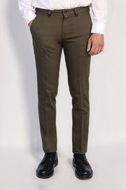 VELVARDE SLİM CHINO PANTOLON HAKİ