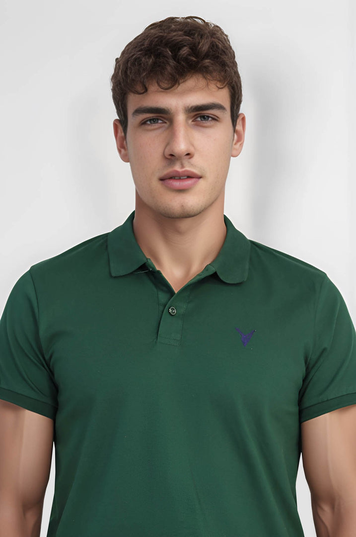 VELVARDE POLO YAKA TSHIRT ZÜMRÜT Y. (1815)