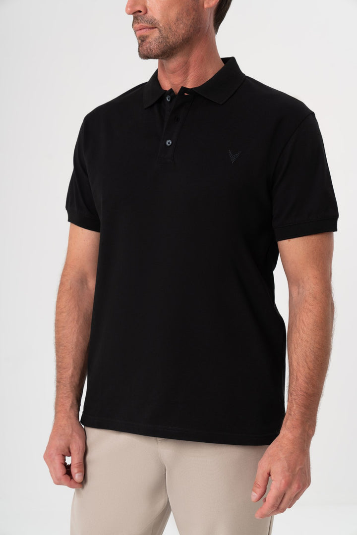 SİYAH POLO YAKA T-SHIRT