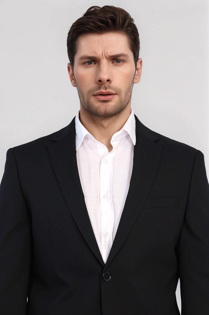 VELVARDE ERN BASIC SLIM TAKIM ELBİSE SİYAH