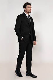 VELVARDE MONO YAKA 2DÜĞME TAKIM ELBİSE SİYAH