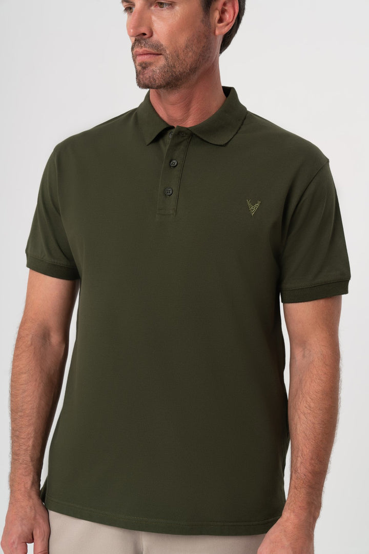 HAKİ POLO YAKA T-SHIRT