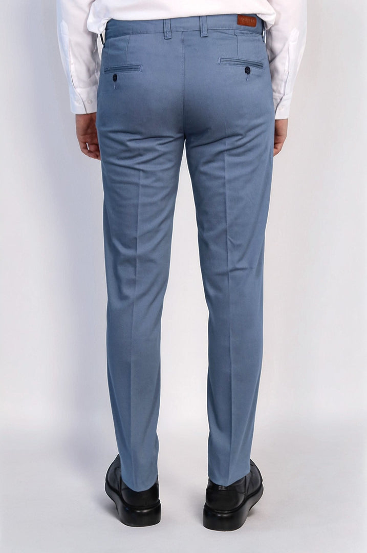 VELVARDE SLİM CHINO PANTOLON MAVİ