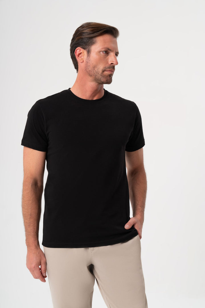 SİYAH KISA KOL T-SHIRT