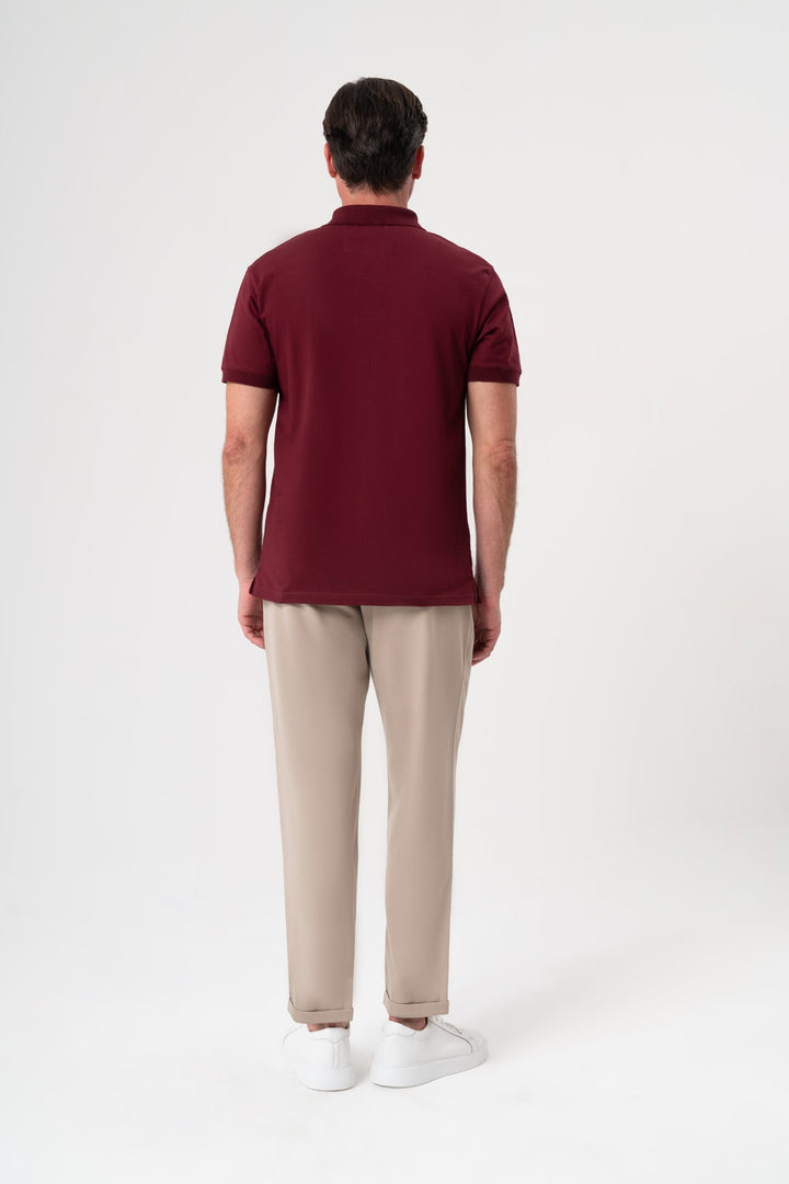 VİŞNE POLO YAKA T-SHIRT