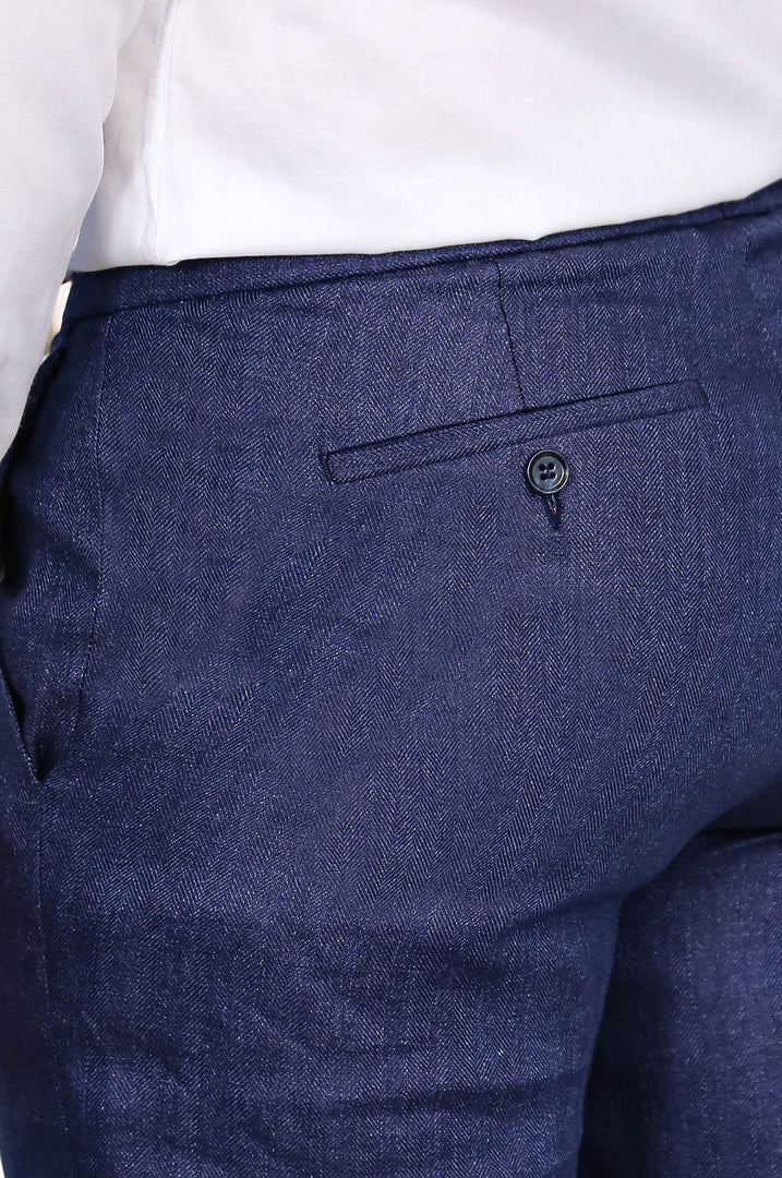 VELVARDE JOGGER+İPLİ LASTLİKLİ PANT. KOTMAVİ