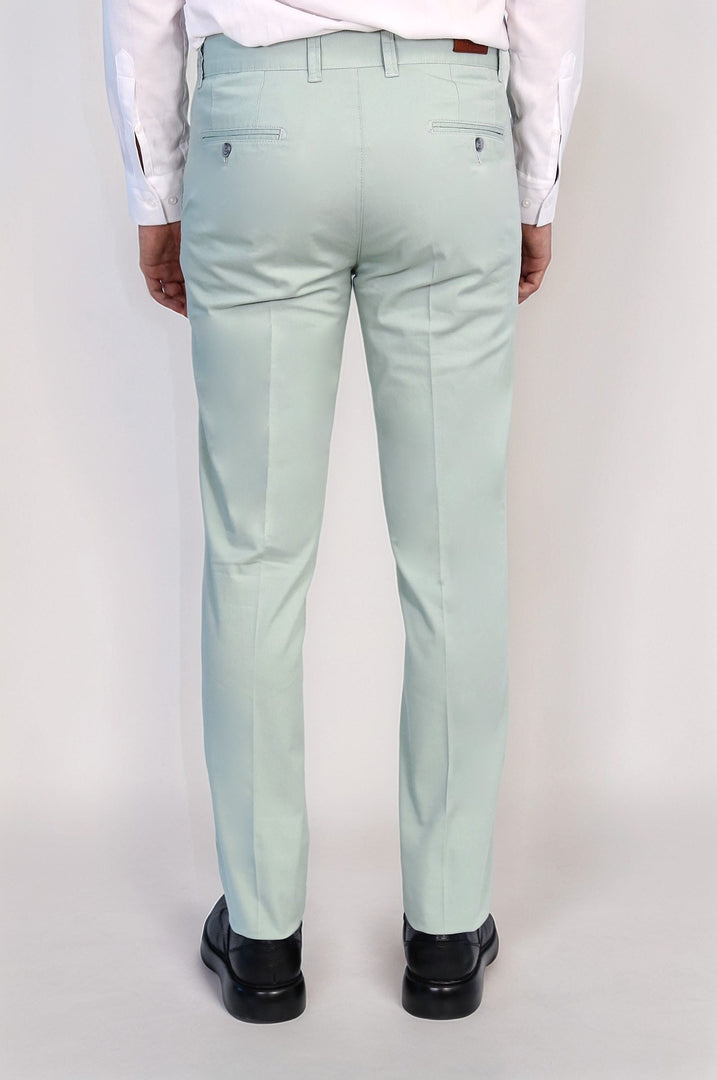 VELVARDE SLİM CHINO PANTOLON SU YEŞİLİ