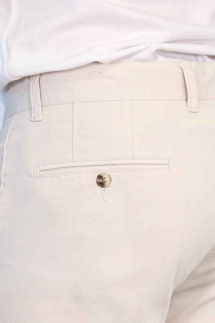 VELVARDE SLİM CHINO PANTOLON EKRU