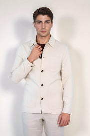 VELVARDE/TEK CEKET/ EKRU