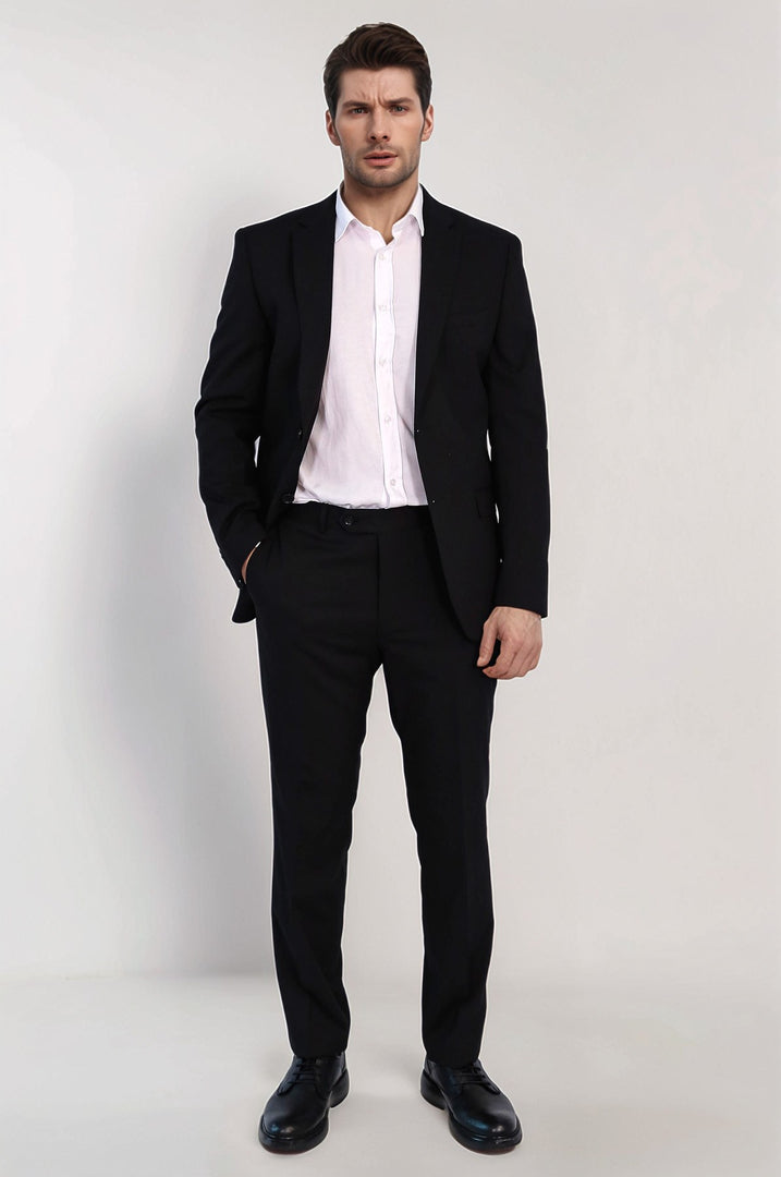 VELVARDE ERN BASIC SLIM TAKIM ELBİSE SİYAH