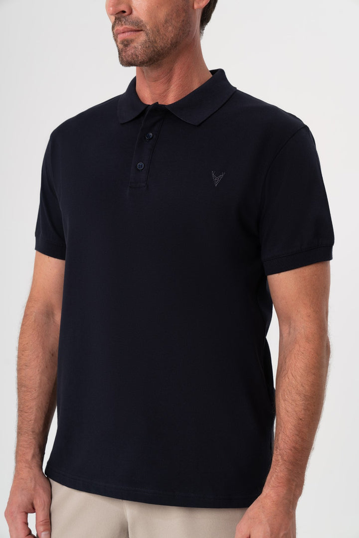 LACİVERT POLO YAKA T-SHIRT