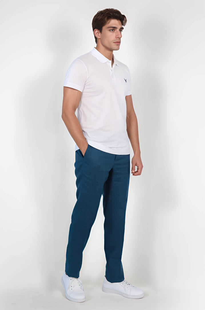 VELVARDE POLO YAKA TSHIRT BEYAZ (1815)