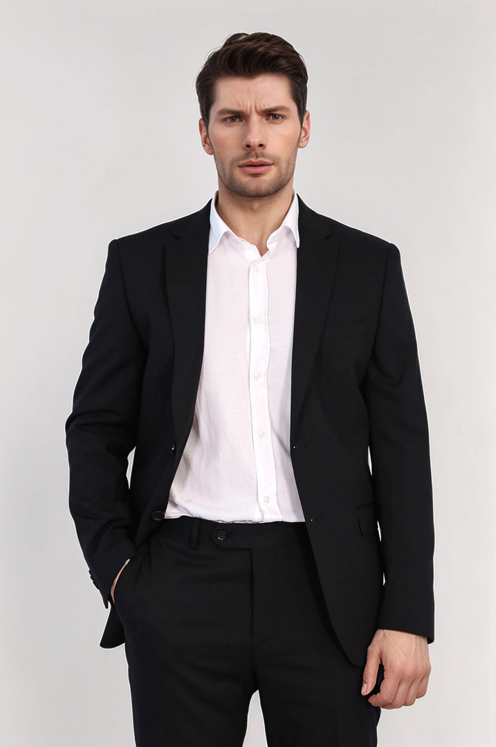 VELVARDE ERN BASIC SLIM TAKIM ELBİSE SİYAH
