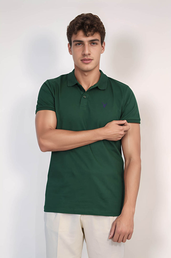 VELVARDE POLO YAKA TSHIRT ZÜMRÜT Y. (1815)