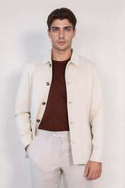 VELVARDE/TEK CEKET/ EKRU