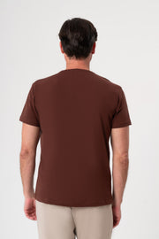 KAHVERENGİ KISA KOL T-SHIRT