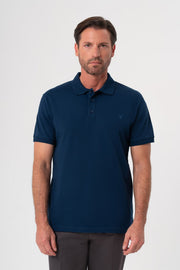 INDIGO POLO YAKA T-SHIRT